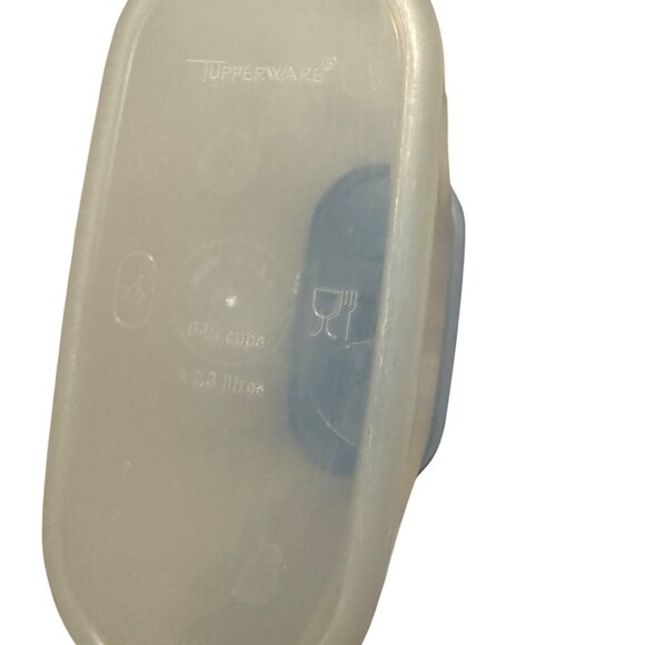 Vintage Tupperware Modular Mate Oval Storage Container Blue Seal Large - Picture 5 of 9